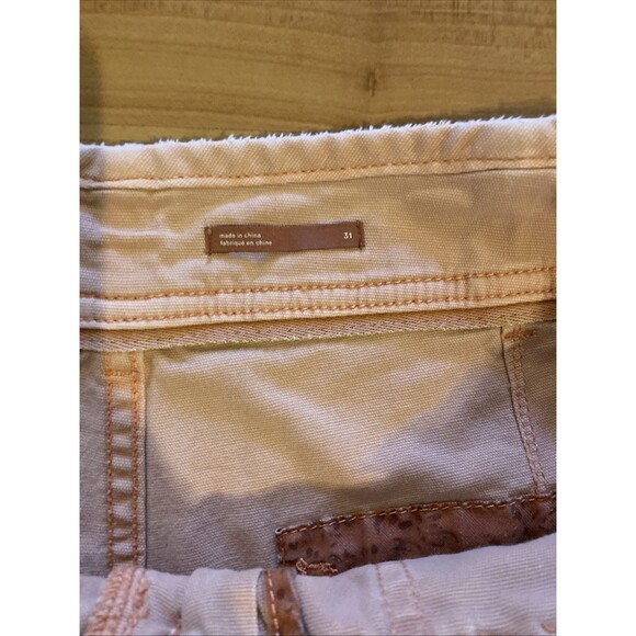 Anthropologie Blush Patchwork Straight Leg Pants - Picture 4 of 12